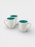 УЦЕНКА Набор кружек «Палитра», 3 шт., 350 мл, 12×9×9.7 см, бирюзовый - Фото 1