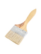 УЦЕНКА Кисть плоская ТУНДРА, смешанная щетина, деревянная рукоятка, 3", 75 мм - Фото 1