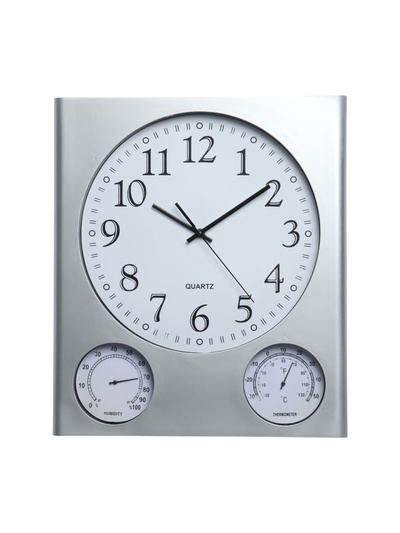 УЦЕНКА Часы настенные интерьерные «Верность», d=32.5 см, термометр, гигрометр, дискретный ход