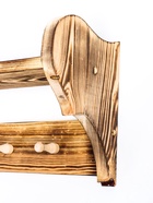 УЦЕНКА Полка вешалка большая, обожжённая, 6 крючков, 72×23×17 см - Фото 2