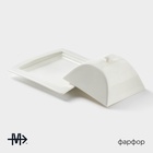 УЦЕНКА Масленка Magistro «Бланш» 16×8 см, цвет белый - Фото 2