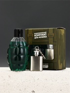 Чистое счастье Мужской набор гель для душа Граната и брелок фляжка_зеленый - фото 809461857