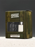 Чистое счастье Мужской набор гель для душа Граната и брелок фляжка_зеленый - фото 809461863