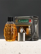 Чистое счастье Мужской набор гель для душа Граната и брелок фляжка_желтый - фото 809461866