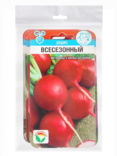 Набор семян Редиса, 6 упаковок