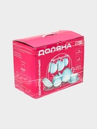 УЦЕНКА Сервиз чайный 15 пр "Млечный путь" 6 чашек, 6 блюдец, молочник, чайник, сахарница, белый 6495 - Фото 4