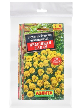 Набор семян цветов Бархатцы  (артикул 10947269)  большой выбор товаров оптом и в розницу по низким ценам с доставкой
