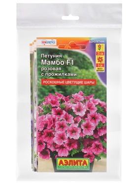 Набор семян Петуния «Мамбо» F1 многоцветковая, 14 сортов  (артикул 10947297)  большой выбор товаров оптом и в розницу по низким ценам с доставкой