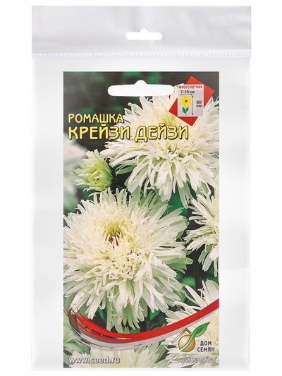 Семена цветов Ромашка многолетняя «Крейзи Дейзи», 30 шт.