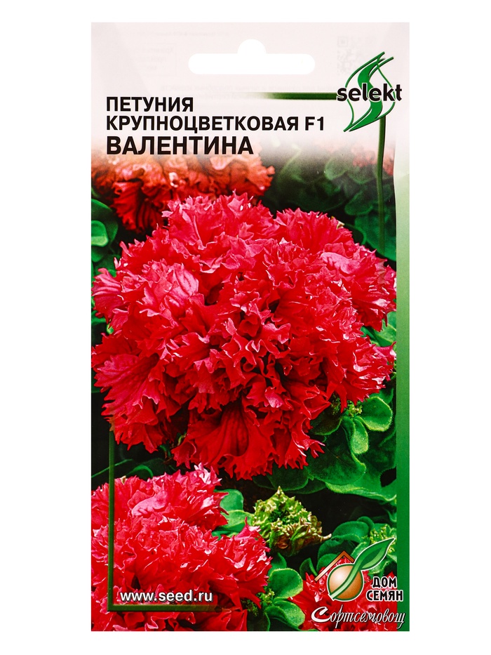 Набор семян Петуния крупноцветковая махровая F1 «Валентина», 10 семян - Фото 1