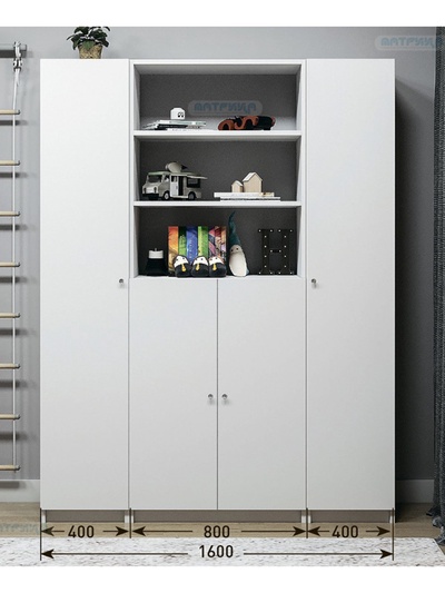 Модульная система «Радуга–8», комплект 3 предмета, 1600 мм, цвет белый