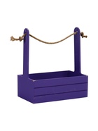 УЦЕНКА Набор кашпо деревянных 3 в 1 (29×18×33; 25×15×30; 21×12×23) «Аром», Фиолетовый - Фото 3