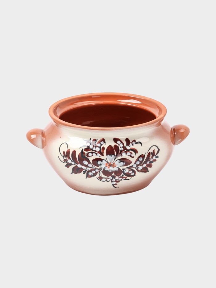 УЦЕНКА Жаровня с росписью, 3 л, без крышки - Фото 1