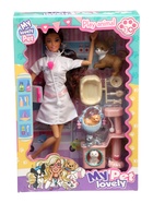 УЦЕНКА Кукла модель «Ветеринар» с аксессуарами, МИКС 10986784