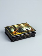 УЦЕНКА Шкатулка «Мишки в лесу», 10×14 см, лаковая миниатюра 10986798