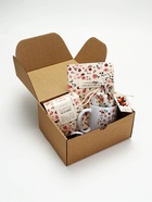 Гифтбокс с чаем, конфетами и еждневником "Цветочный паттерн"  (артикул 10935288)  большой выбор товаров оптом и в розницу по низким ценам с доставкой