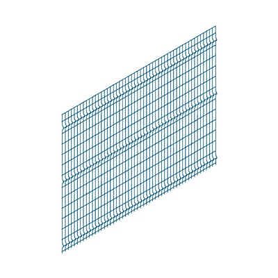 Панельное ограждение, 2.5×1.73 м, ячейка 55×200 мм, d=3.5 мм, синее