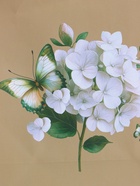 Пакет подарочный ламинированный «Белая гортензия», серо - бежевый, 18×22.3×10 см - фото 68977301