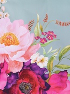 Пакет подарочный ламинированный «Цветочный комплимент», серый с розовым, 18×22.3×10 см - фото 68977307