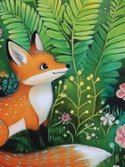 Пакет подарочный ламинированный «Лесные жители», зелёный, 18×22.3×10 см - фото 68977349