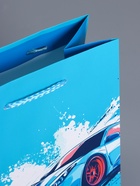 Пакет подарочный ламинированный «Мужчине», голубой, 18×22.3×10 см - фото 68977357