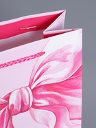 Пакет подарочный ламинированный «Розовый бант», нежно - розовый, 18×22.3×10 см - фото 68977387