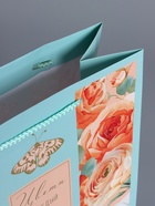 Пакет подарочный ламинированный «Цвети каждый день», бирюзовый, 26×12×32 см - фото 68977417