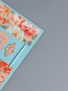 Пакет подарочный ламинированный «Цвети каждый день», бирюзовый, 26×12×32 см - фото 68977418