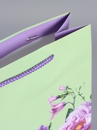 Пакет подарочный ламинированный «Цветы», 26×12×32 см - фото 68977429