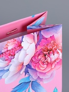 Пакет подарочный ламинированный «Бутоны счастья», розовый, 26×12×32 см - фото 68977447