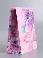 Пакет подарочный ламинированный «С пожеланием счастья», 26×12×32 см - фото 68977464