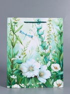 Пакет подарочный ламинированный «Летний лес», зелёный, 26×12×32 см - фото 68977474