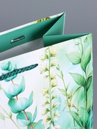 Пакет подарочный ламинированный «Летний лес», зелёный, 26×12×32 см - фото 68977477