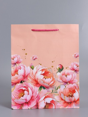 Пакет подарочный ламинированный «Прекрасной», 26×12×32 см