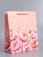 Пакет подарочный ламинированный «Прекрасной», 26×12×32 см - фото 68977481