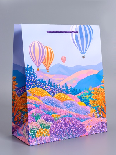 Пакет подарочный ламинированный «Летний вечер», 26×12×32 см