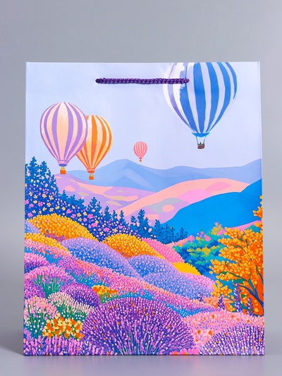 Пакет подарочный ламинированный «Летний вечер», 26×12×32 см