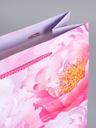 Пакет подарочный ламинированный «Пионы», 26×12×32 см - фото 68977507