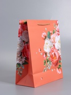 Пакет подарочный ламинированный «Нежность», 26×12×32 см - фото 68977530