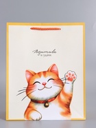 Пакет подарочный ламинированный «Позитива и удачи», 26×12×32 см - фото 68977552