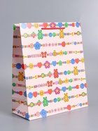 Пакет подарочный ламинированный «Бусы», 26×12×32 см - фото 68977563