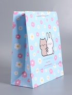 Пакет подарочный ламинированный «Милашка», 26×12×32 см - фото 68977578