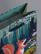 Пакет подарочный ламинированый «Сказачный лес», 11.5×14.5×6.5 см - фото 68977603