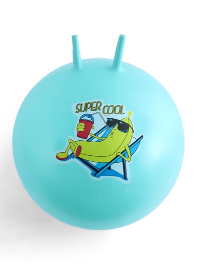УЦЕНКА Мяч - прыгун с рожками Super Cool, d=65 см, бирюзовый