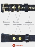 Ошейник, 45×2 см, с бантиком, тесьмой и стразами, кожа, чёрный  (артикул 10980451)  большой выбор товаров оптом и в розницу по низким ценам с доставкой