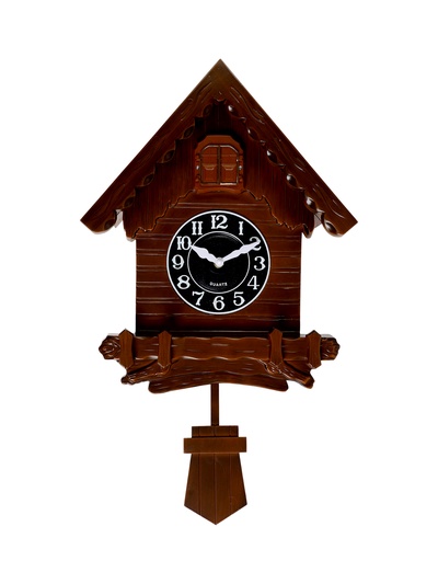 УЦЕНКА Часы настенные интерьерные большие с кукушкой «Избушка», плавный ход, 52×31 см