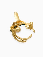 Брошь «Колибри с бусиной», цветная в золоте - Фото 2