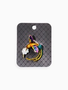 Брошь "Калибри с бусиной", цветная в золоте - фото 68183442