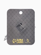 Брошь "Аист в облоках", цвет бело-голубой в серебре - фото 68280127