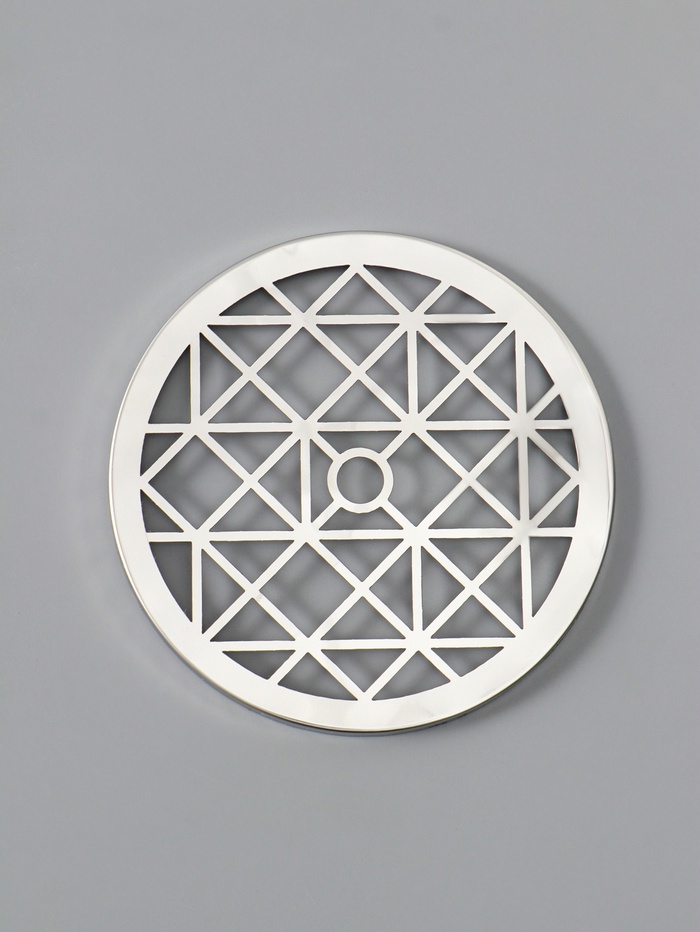 Крышка металлическая для вазы "Классик" d-12 см, серебро - Фото 1